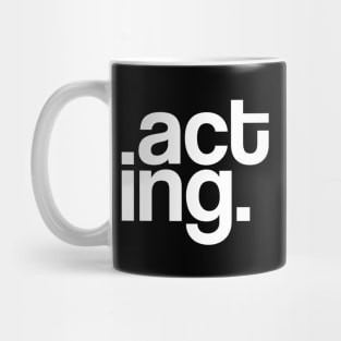 Acting Typography Mug